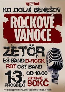 Plakát Rockové Vánoce 2013